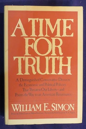 A Time for Truth by William E. Simon, 1978 McGraw-Hill hardcover, book cover