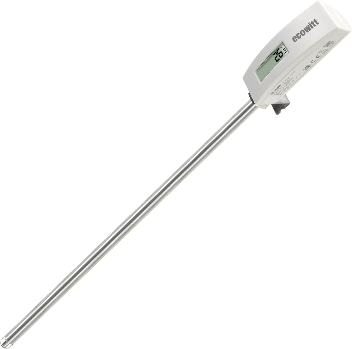 ECOWITT WN34BS soil temperature sensor with LCD and steel probe
