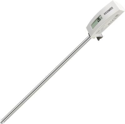 ECOWITT WN34BS soil temperature sensor with LCD and steel probe