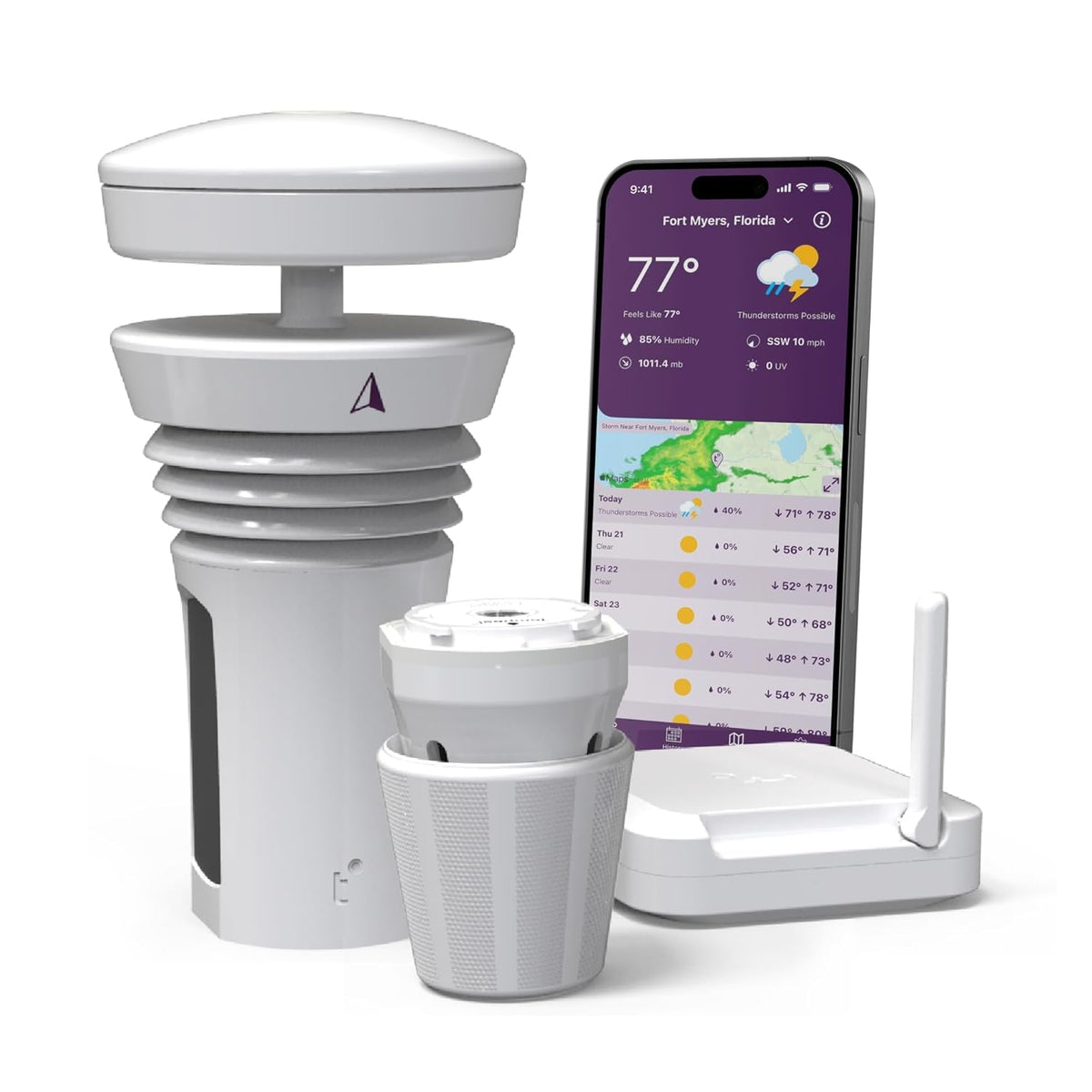 Tempest all-in-one solar weather station sensor